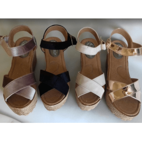 Platform Style Heels for Women in White, Black, Golden Pink or Golden  Color